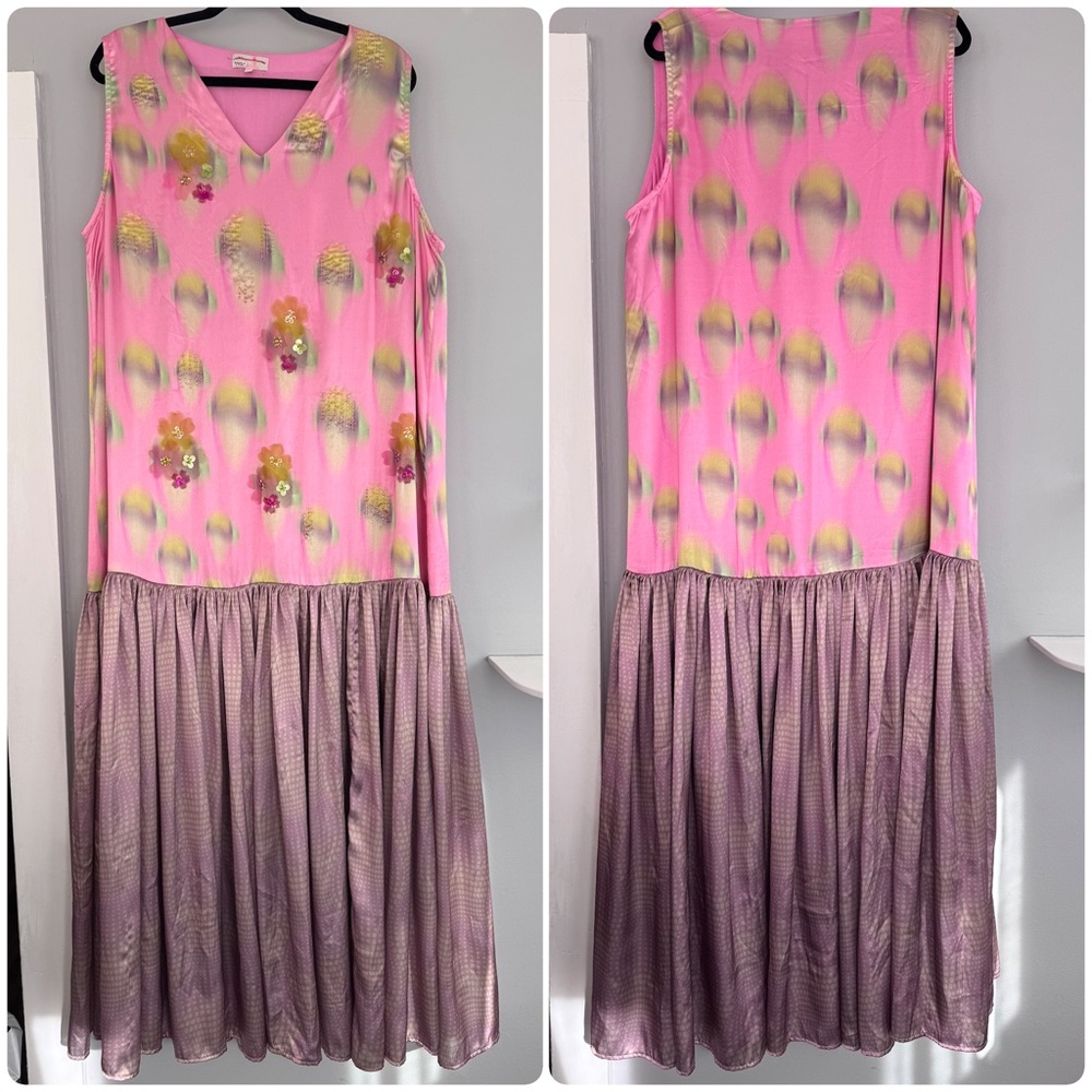 Anthropologie Dress| Siddhartha Bansal Flounce Beaded Maxi - Picture 2 of 11